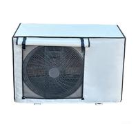 Cubierta para unidad de aire acondicionado, varios tamaños, tela Oxford impermeable, protector de lluvia de CA, bloque de calor resistente a los rayos UV, hebilla segura para jardín en casa (100 x 80