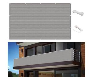 Cubierta para Valla de privacidad Exterior para balcón, 70x950cm - Lona Opaca Resistente a los Rayos UV para una fácil instalación en barandillas de Apartamentos, Sombra para jardín, Color g