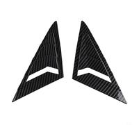 Cubierta para ventana trasera de plástico ABS para Golf 7 MK7 MK7.5 2013 - 2019, listones de ventilación laterales en negro brillante o efecto carbono (aspecto de carbono)