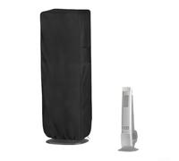 Cubierta para ventilador de columna de aire libre, 210D Oxford, impermeable y a prueba de polvo, para ventiladores eléctricos portátiles de torre de 40 a 42 pulgadas con cordón cortavientos, bolsa de