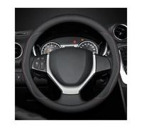 Cubierta para Volante Funda de Volante de Cuero Antideslizante y ventilada para Suzuki S-Cross, Swift SX4, Vitara, Jimny, Grand Vitara, Baleno, Ciaz, Samurai(Style B Black)