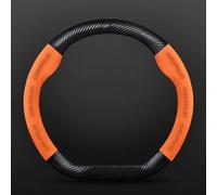 Cubierta para Volante Funda para Volante de Coche para Chevrolet Cruze, Captiva, Lacetti, Aveo, Niva, Spark, Sonic, Trax y Camaro.(D Orange8)