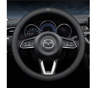 Coche Cubierta Volante para Mazda CX-30 2019-2023,Fibra Carbón Cuero Antideslizante Funda Volante Transpirable Duradera Protector Volante Coche Interior Accesorios Coche Accesorio,C