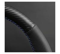 Cubierta para Volante para F10 523Li 525Li 2009 730Li 740Li 750Li DIY Wrap Protector para Volante De Coche Cuero Y Fibra Carbono Funda Volante Anti Deslizante(Azul)