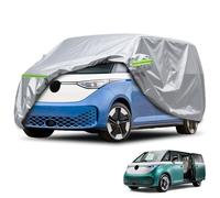 Cubierta para VW ID. Buzz, Dupont Oxford Lona para ID. Buzz Cargo/Pro, con rayas reflectantes, cubierta completa para VW ID. Buzz Protección para todo el año, resistente al agua y a los rayos UV (gris