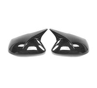 Cubierta Paral del Espejo Retrovisor, Protector Estilo Cuerno para Sedan y Hatchback, ABS Resistente y de Ajuste Perfecto - Reemplazo Directo, Resistente a Rayos UV y (Estilo de fibra de carbono)