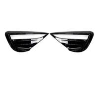 cubierta párpado ceja faro coche Marco cubierta embellecedora luz antiniebla delantera hoja para Model Y lámpara alerón cejas fibra carbono ABS autoadhesivo