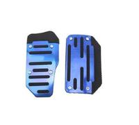 Cubierta Pedal Acelerador Freno Coche Cubierta Pedal Universal Para Automóvil Herramienta Antideslizante De Freno De Aceleración, Almohadillas De Pie Mejoradas En Rojo Plateado Gris Y Azul(2PCS Blue)
