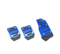 Cubierta Pedal Coche Juego De Alfombrillas Universales Para Pedales Carreras, Deportivos Manuales Automáticos Embrague Freno Gas Antideslizantes Coche cubrepedales(MT-Blue)