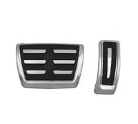 Cubierta Pedal Coche Pedales Coche LHD Para Q5 2018-2023 Accesorios Almohadilla Cubierta Pedal Reposapiés Freno Y Combustible Gas Acero Inoxidable GNITRIMS(2PCS)