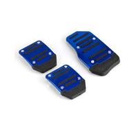 Cubierta Pedal Juego De 3 Cubiertas para Pedales De Coche De Aluminio Universales Antideslizantes Color Rojo Azul Y Plateado Pedales(Blue)