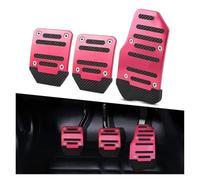 Cubierta Pedal Pedales Deportivos Antideslizantes para Coche Kit De Serie Manual Cubierta De Pastillas De Freno para V50 S60 S40 C30 para XC70 XC60 para S80 V40 para XC90 XC40 Pedales(Red)