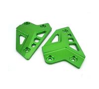 Cubierta Pedal Reposapiés Motor para Kawasaki para Z900 2017 Clavijas Pie Aluminio CNC, Protector Placas Talón para Motocicleta Reposapiés Delanteros(Verde)
