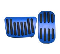 Cubierta Pedales Coche Para Toyota Para Corolla Para Cross XG10 2021-2025 Híbrido: Protector Pedal Freno Acelerador Almohadilla Para Reposapiés Foot Rest Pedal Cubierta(AT 2pcs Blue)