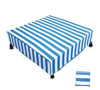Cubierta Piscina Niños, Oxford Cubierta Impermeable Cuadrada Exteriores con Bolsa Almacenamiento Accesorio Práctico para Intex 122x 30cm Piscina