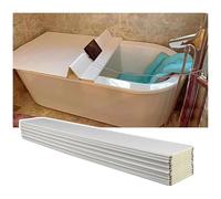 Cubierta plegable para bañera y bandeja de almacenamiento, tablero aislante a prueba de polvo de 0,6 cm de grosor, estante de baño 22 (66 x 97 x 0,6 cm), perfecto para uso doméstico