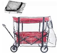 Cubierta plegable para la lluvia portátil para carreta plegable al aire libre, accesorios para carrito de camping plegable con empuje manual, cubierta impermeable para la lluvia y el viento