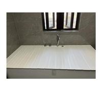 Cubierta plegable para tina, tapa aislante para lectura de spa y bandeja a prueba de polvo, protección eficaz para bañeras