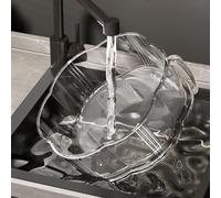 Cubierta plegable transparente de aislamiento de alimentos con capas a prueba de polvo para uso en cocina protegiendo frutas, verduras y alimentos preparados del polvo y contaminantes (dos capas)