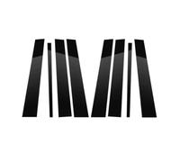 cubierta poste pilar central Compatible Con Benz GLK Clase X204 2008-2013 2014 2015 8 Piezas Pegatinas Exteriores Para Pilar Puerta Ventana Columna Moldura BC Color Negro Brillante