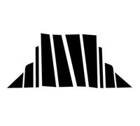 cubierta poste pilar central Compatible Con Chrysler 200 2011 2012 2013 2014 10 Piezas Molduras Para Postes Puertas Ventanas Coche Pegatinas Cubierta Columna BC Accesorios