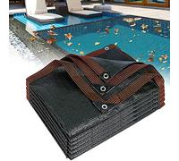 Cubierta prémium para hojas de alberca de 4 x 4 m, protector de invierno resistente para piscinas sobre el suelo, evita hojas y escombros, cubierta duradera para piscina al aire libre, resistente a la