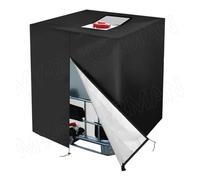 Cubierta Profesional for Tanque de Agua IBC de 1000 litros for Muebles de jardín al Aire Libre, Impermeable, Antipolvo, Viento, Lluvia, Sol y Nieve.(Zipper Black)