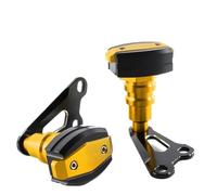 Cubierta Protección Motor Motocicletas Deslizadores Marco Almohadilla Choque Protector Contra Caídas Para CB750 Para HORNET 2023 2024 + POMPOMPUR(Oro)