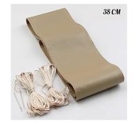 Cubierta Protector Volante Cubierta Trenzada para Volante De Coche 38 CM 15 Pulgadas Cubiertas Interiores Universales para(A-Beige)