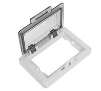 Cubierta Protectora ABS para Pulsador de Garaje Industrial Exterior | Panel Transparente, Resistente al Agua Sol, para Botón y Control de Persiana Enrollable