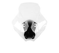 Cubierta Protectora Alerón Doble Burbuja para Parabrisas Motocicletas, Carenado para Y&amaha para NMAX155 2025(Transparen 65CM)