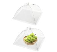 Cubierta Protectora Alimentos Fresca,2 Piezas Mosquitera Comida Desplegable Cubre Platos Cubre Moscas Cubierta Protectora Alimentos Cubierta de Malla Plegable para Alimentos para Exteriores Fiestas