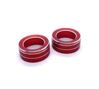 Cubierta Protectora Anillo Perilla Ajuste Para Seat Para Ibiza Para Arona | Anillo Aire Acondicionado Consola Central(ROJO)