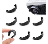 Cubierta Protectora contra la Lluvia para cámara de visión Trasera（6pcs） | Self-Adhesive Backup Camera Rain Hood Cover With Curved Canopy, Waterproof Backup Camera Cover, For Vehicle Truck Sedan RV