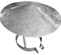 Cubierta Protectora de Acero Inoxidable para Chimenea, protección contra la Lluvia y la Nieve, Tapa de ventilación, Cubierta Superior Multiusos (tamaño: 180 mm)