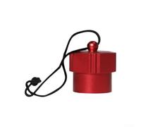 Cubierta protectora de aluminio para válvulas sumergibles DIN G5/8-14 que soporta un manejo seguro en talleres de buceo y lugares de campo (rojo)