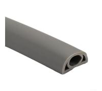Cubierta protectora de cable de suelo de 1 m, diseño de perfil bajo, perfecta para exposiciones y espacios de rendimiento (D20-gris)