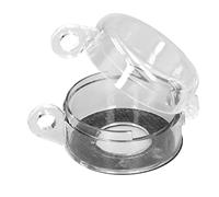 Cubierta Protectora de Interruptor de Botón, Interruptor de Perilla de Parada de Emergencia Cubierta Protectora de PC Transparente para Interruptor de Botón Pulsador de 22mm de Diámetro