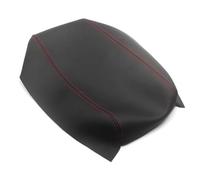 Cubierta protectora de la caja del reposabrazos Funda De Cuero Suave Reposabrazos De Para Toyota Para Prius 2004-2008, Con Control Central, Pegatina Decorativa Para Reposabrazos.(Black with red)