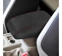 Cubierta protectora de la caja del reposabrazos Reposabrazos Coche, Funda Consola Central, Almohadilla Reposabrazos Interior Coche Para Ford Para Focus 2012(Red-line)