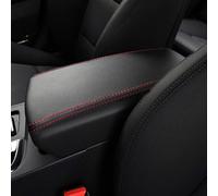 Cubierta protectora de la caja del reposabrazos Reposabrazos Consola Central Con Protección Cuero Microfibra Para Hyundai Para Sonata 2015-2019(Red-line)