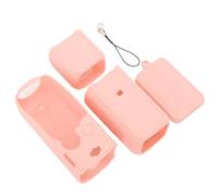 Cubierta Protectora de la Cámara, Tamaño Preciso a Prueba de Polvo Frente Al Cordón Perforado -Hoch -Sport Camera kaffer Silicona para la Bolsa 3 (Pink)