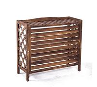 Cubierta protectora de madera para aire acondicionado al aire libre y valla para unidades de aire acondicionado, resistente a la lluvia y anticorrosión, perfecta para soporte de plantas y uso al aire