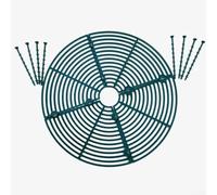 Cubierta protectora de malla para macetas de 4 piezas para protección eficaz del suelo y gestión del agua (verde)