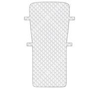 Cubierta Protectora de Nieve para Parabrisas,Protector De Mitad Resistente Al | Protector contra La Nieve,para Clima Frío, Aparcamiento Nocturno, Garaje, Escuela, Viajes, Vacaciones Y Exterior