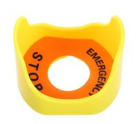 Cubierta Protectora de Parada de Emergencia para Pulsador ABS Amarillo | Montaje en Panel, para Botones de Emergencia y Paneles de Control, Mantenimiento y Retrofit Rápido