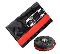 Cubierta protectora de rueda de repuesto | Almacenamiento impermeable para neumáticos | Cubierta de rueda para coche - para viajes diarios, aventuras, camping, viaje por carretera, estacionamiento