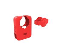 Cubierta Protectora del Cuerpo de la Caja de Silicona para dji OSMO 360 Caso de protección de la Lente, Manga Protectora Completa contra arañazos Accesorios para cámaras (Rojo)