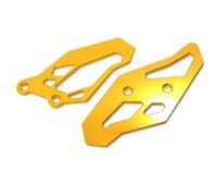 Cubierta protectora del disco de freno trasero adecuada para Yamaha Yzf R3 R25 MT 03 25 MT03 MT25 2015-2020 YZF ABS 2017-2020 Reposapiés de motocicleta Cubierta de chapa trasera (dorada)