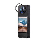 Cubierta Protectora del Objetivo Tapa del Objetivo para Insta360 X4 Cámara Impermeable Antirayaduras Protector de Lente Óptica giratoria Cristal Templado/PC Espejo Protector Accesorios (Vidrio)